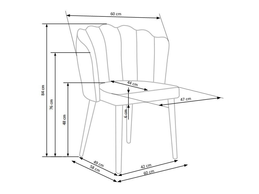 Καρέκλα Houston 975 (Γκρι + Μαύρο)