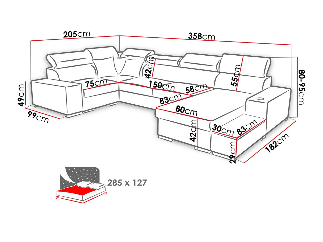 Γωνιακός Καναπές Pearland 101