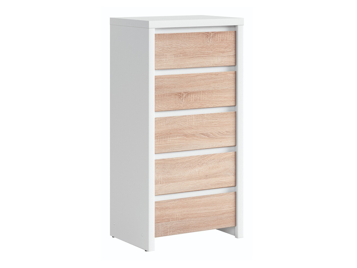 Συρταριέρα Nolroma 106 (Άσπρο + Somoma δρυς)