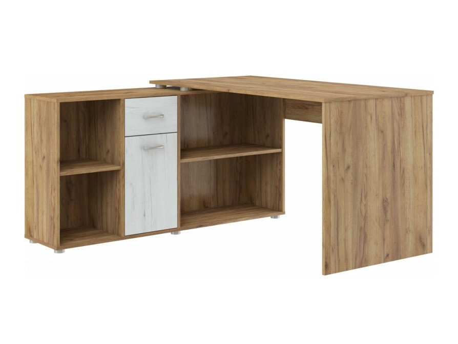Γωνιακό γραφείο Gilroy 113 (Craft δρυς + Craft λευκό)