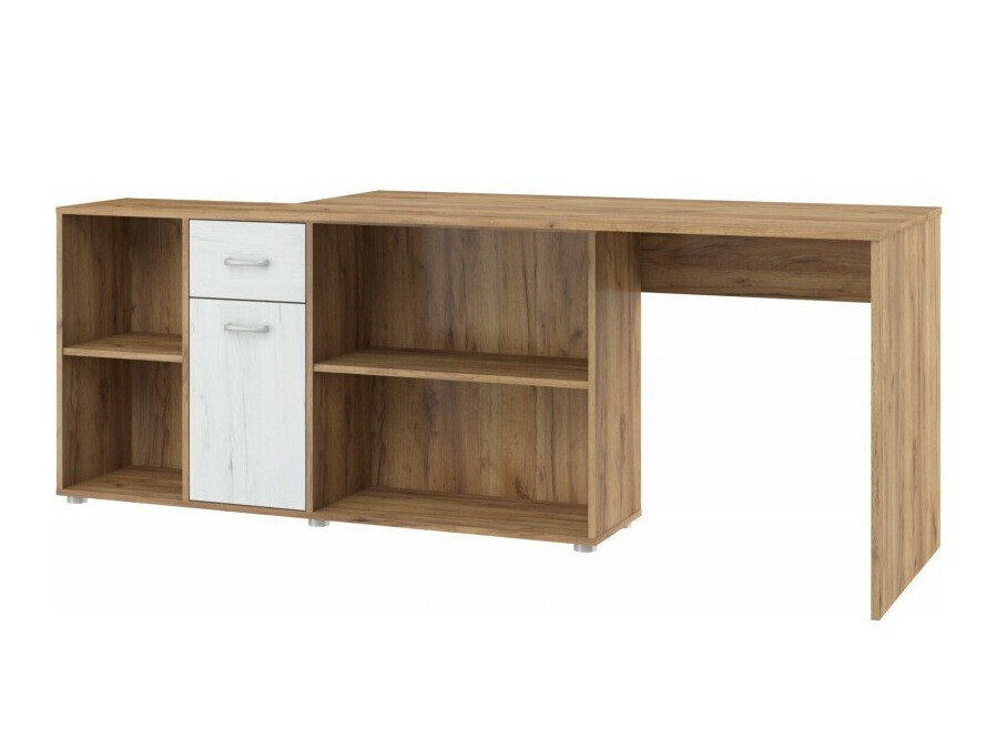 Γωνιακό γραφείο Gilroy 113 (Craft δρυς + Craft λευκό)