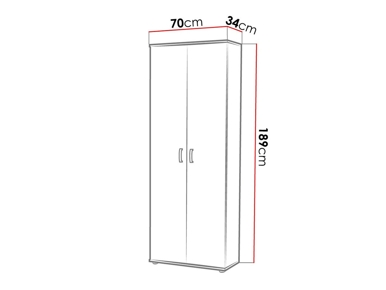 Βιβλιοθήκη Bristol 135 (Άσπρο)
