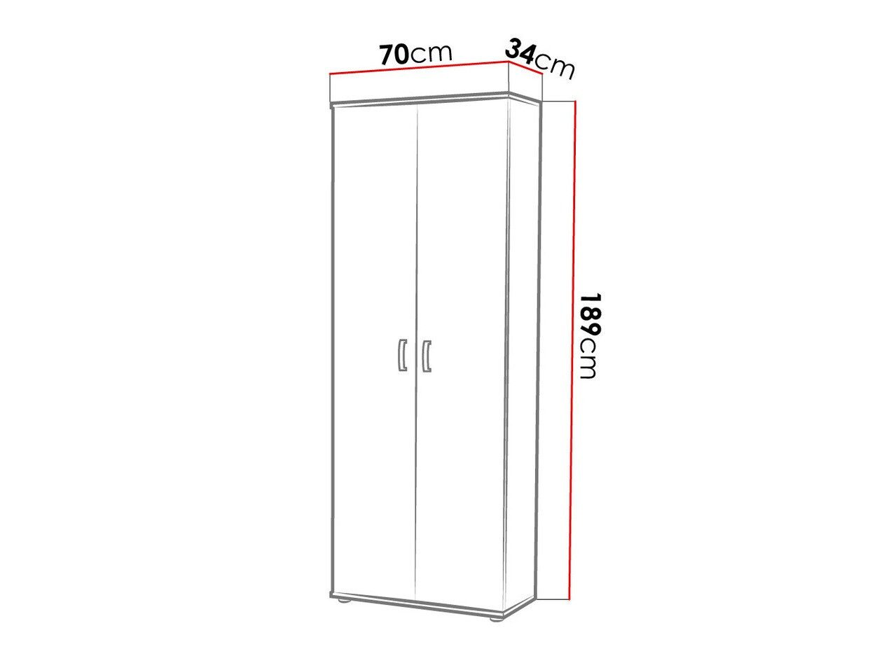 Bookcase Bristol 135 (Sonoma oak)