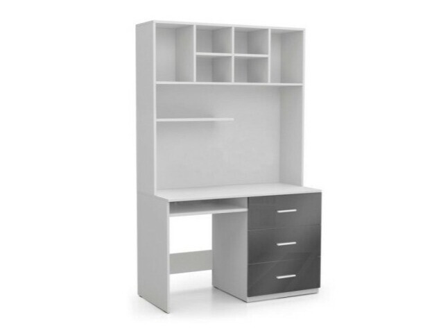 Desk Campus (White + Glossy white + Gloss grey)