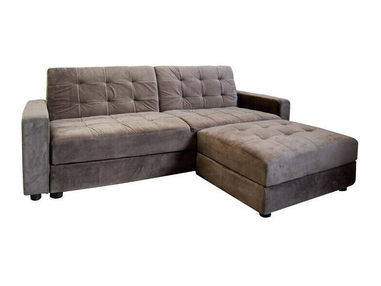 Καναπές κρεβάτι Mesa 208 (Γκρι + Καφέ)