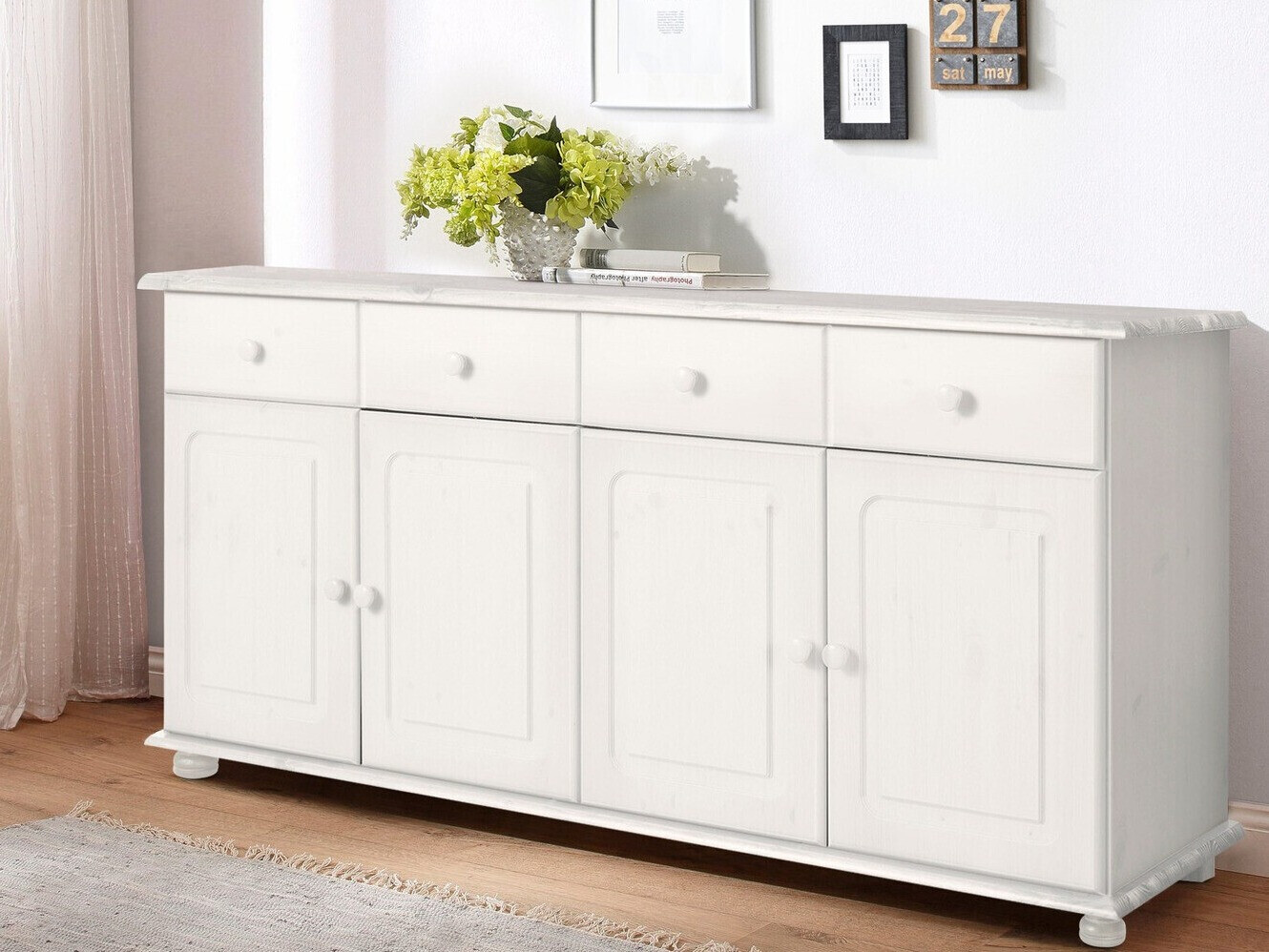 Συρταριέρα Fenlaru 106 (Άσπρο)