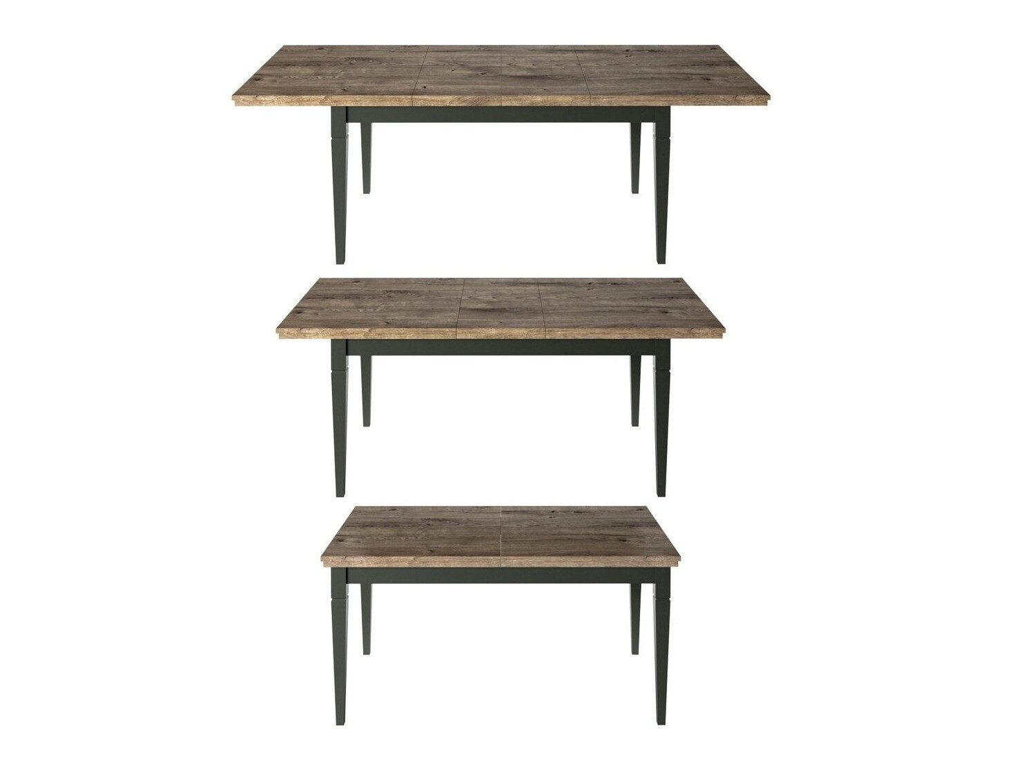 Table Tolnue 107 (Dark green + Lefkas oak)