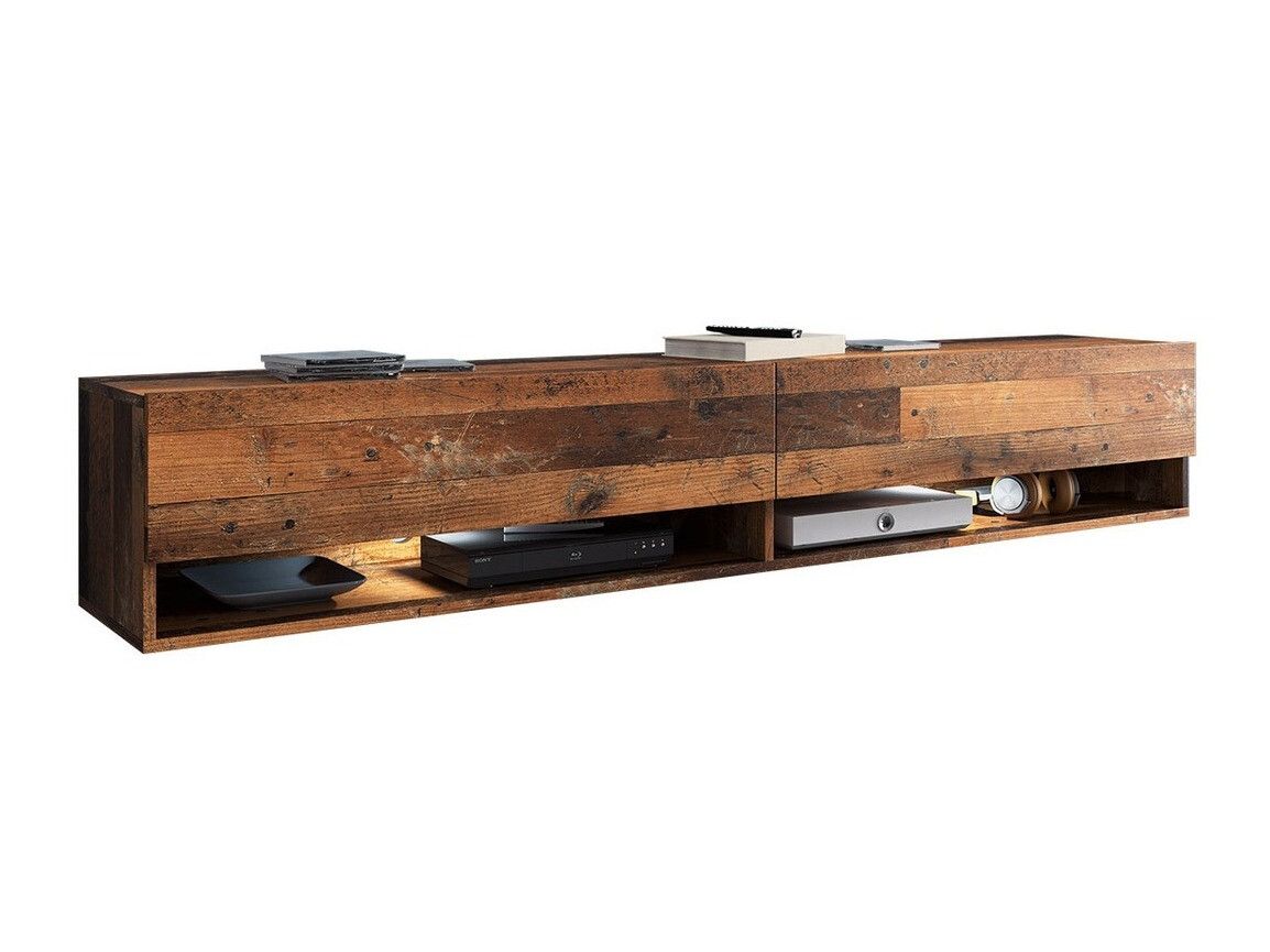 Έπιπλο τηλεόρασης Sarasota 119 (Παλαιωμένο χρώμα ξύλου)