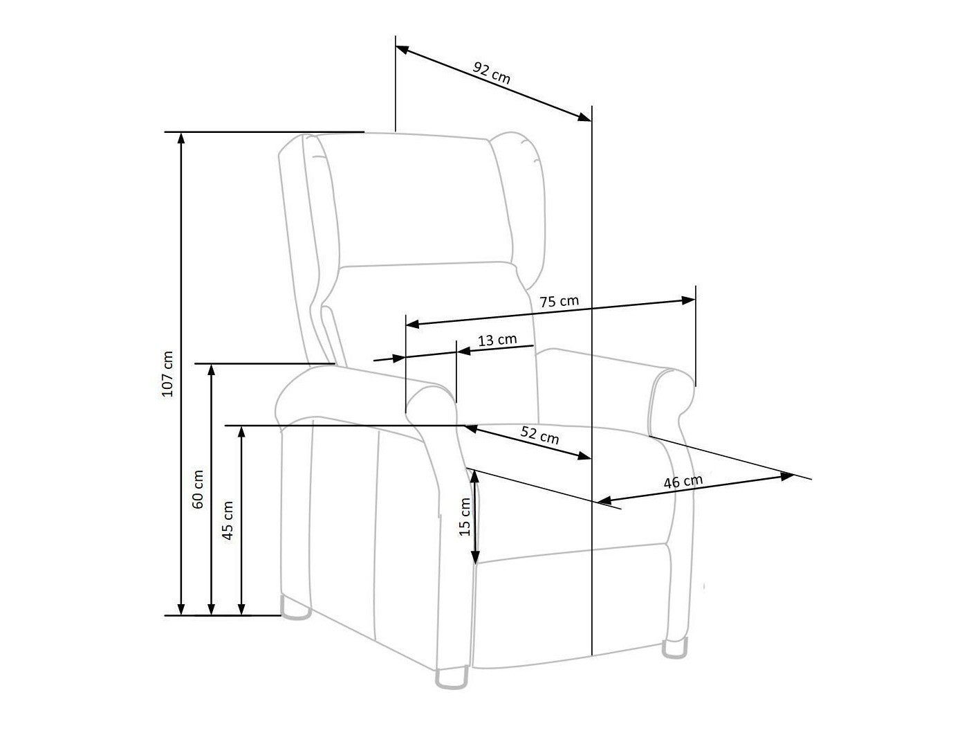 Ρυθμιζόμενη πολυθρόνα Houston 878 (Σκούρο πράσινο)