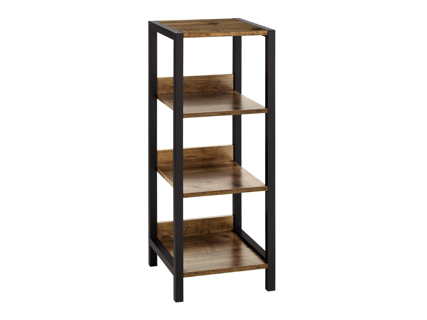Bookcase Larnovo 107 (Dark oak + Black)