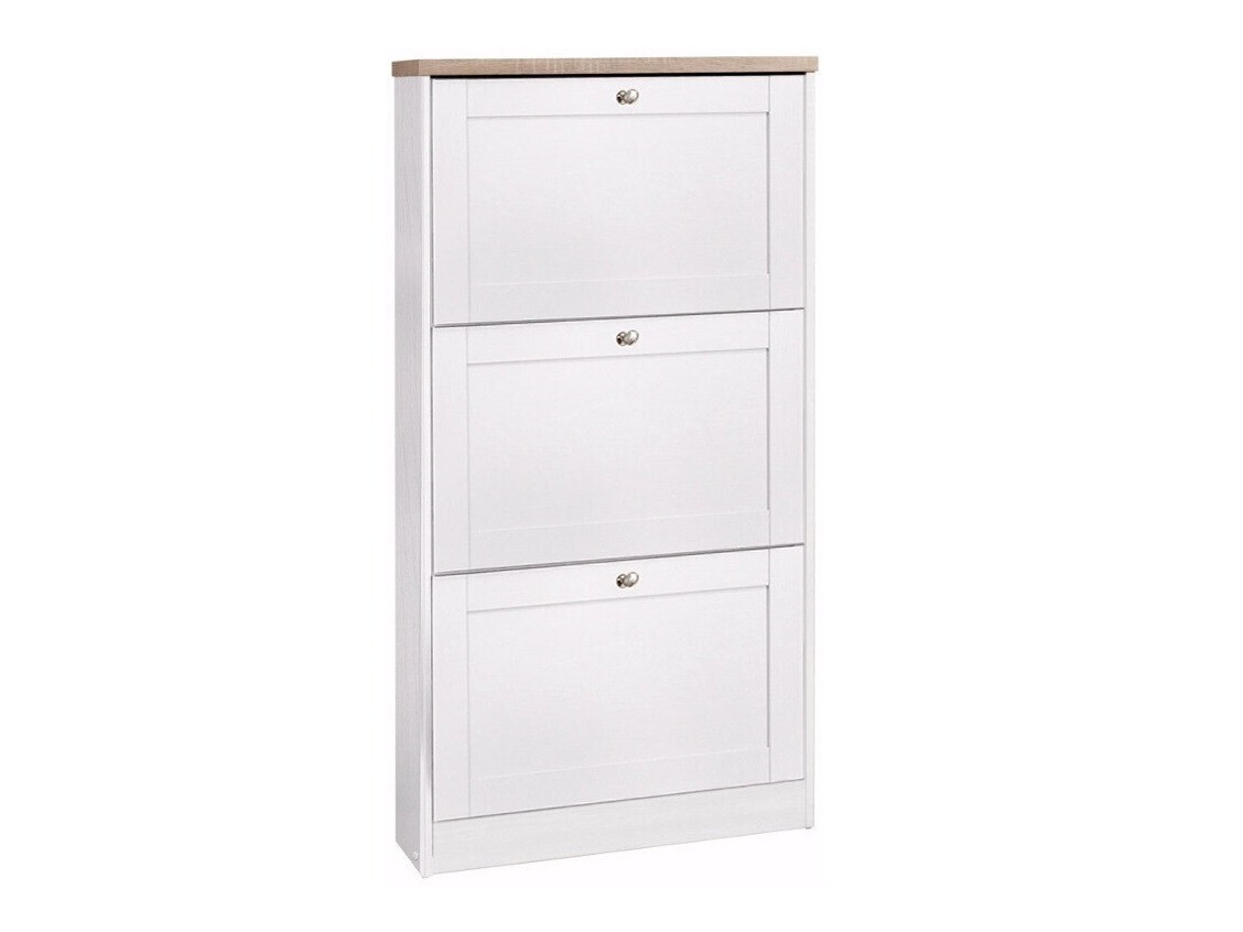 Παπουτσοθήκη Cirtene 101 (Άσπρο + Δρυς)