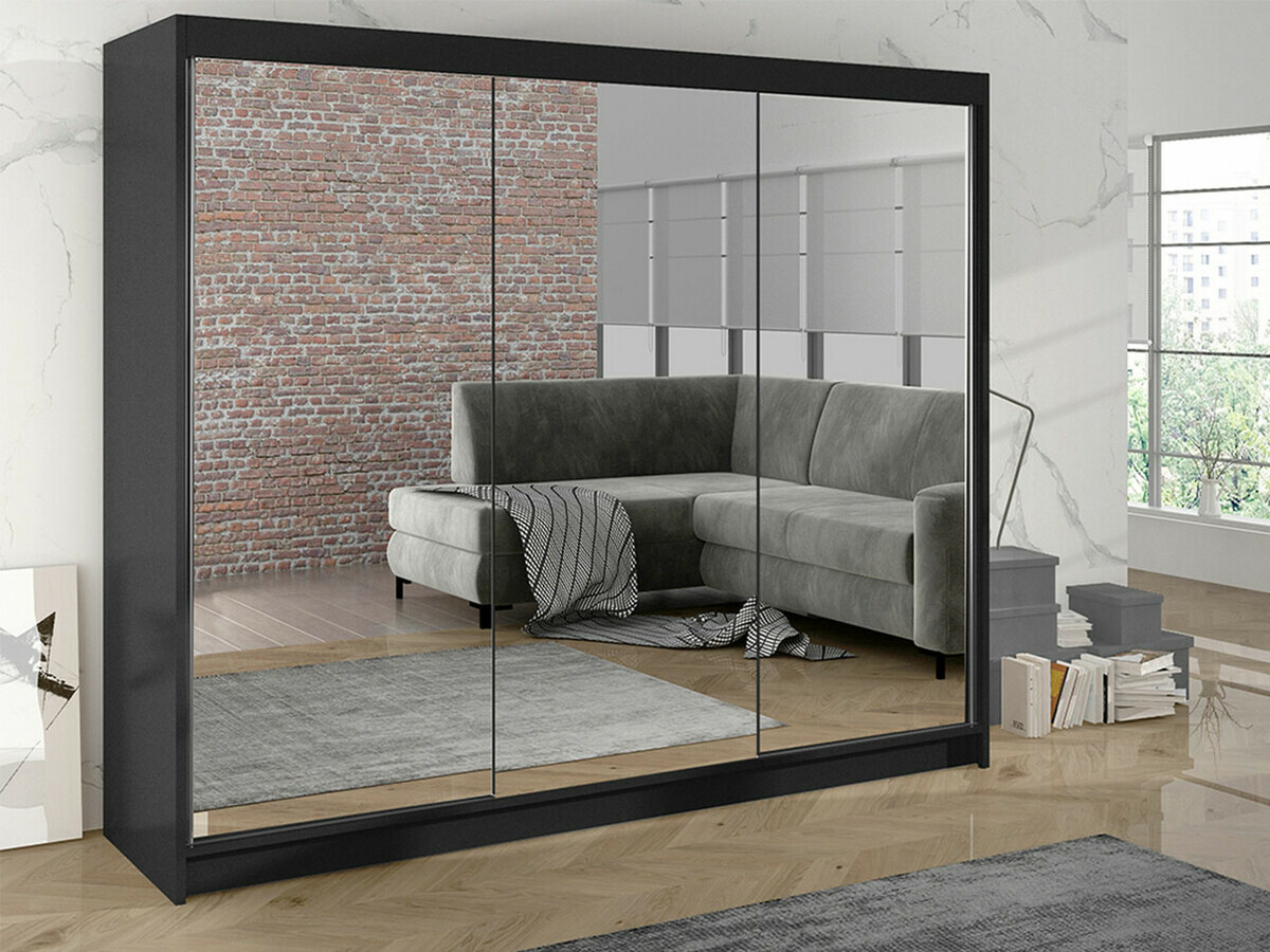 Wardrobe Closico Durion III (Black)