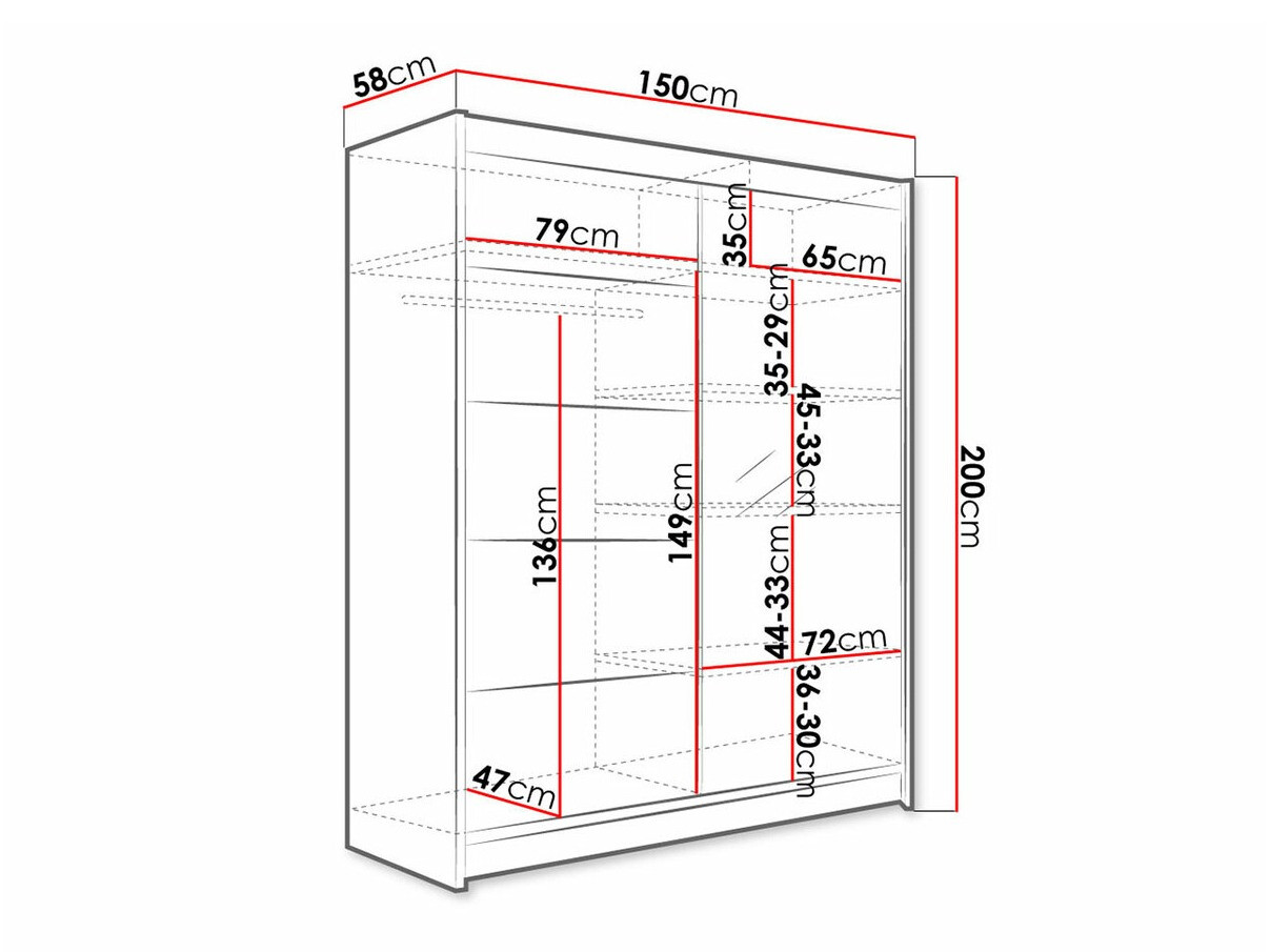 Ντουλάπα Closico Vastor III (Sonoma οξιά)