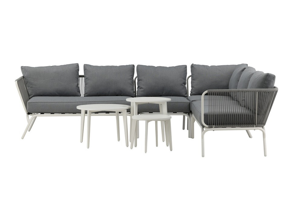 Outdoor furniture set Dallas 1084 (Grey + White)