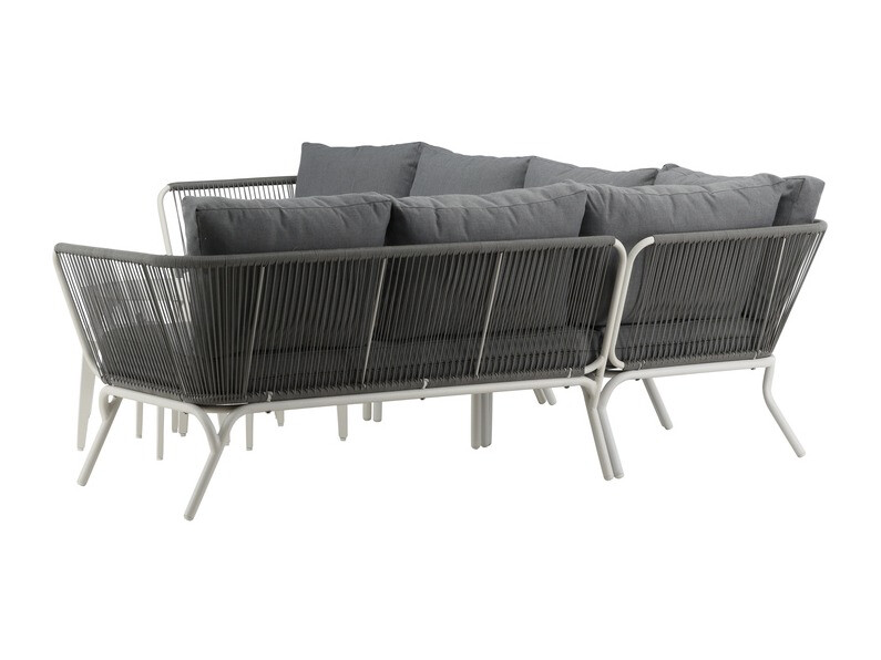 Outdoor furniture set Dallas 1084 (Grey + White)