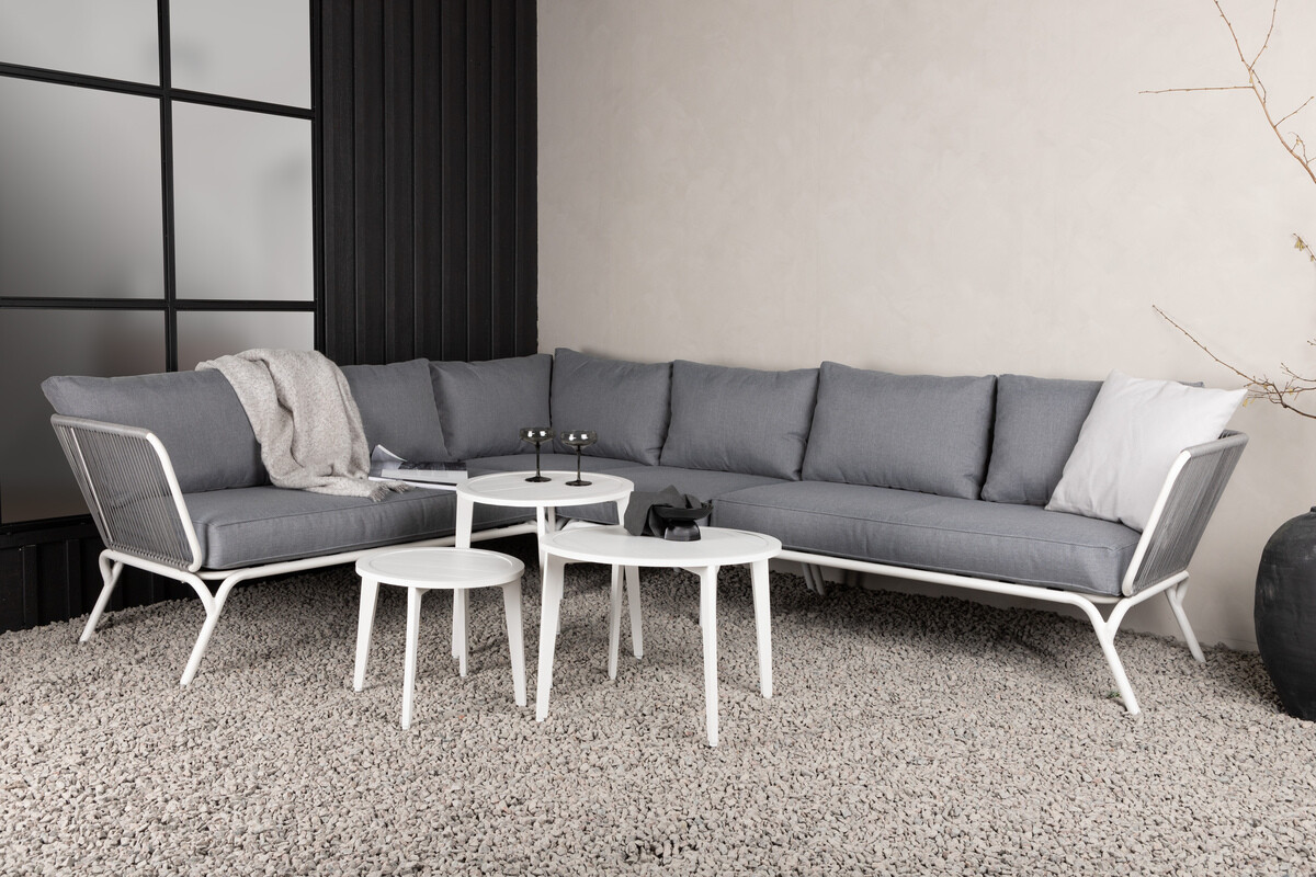 Outdoor furniture set Dallas 1084 (Grey + White)