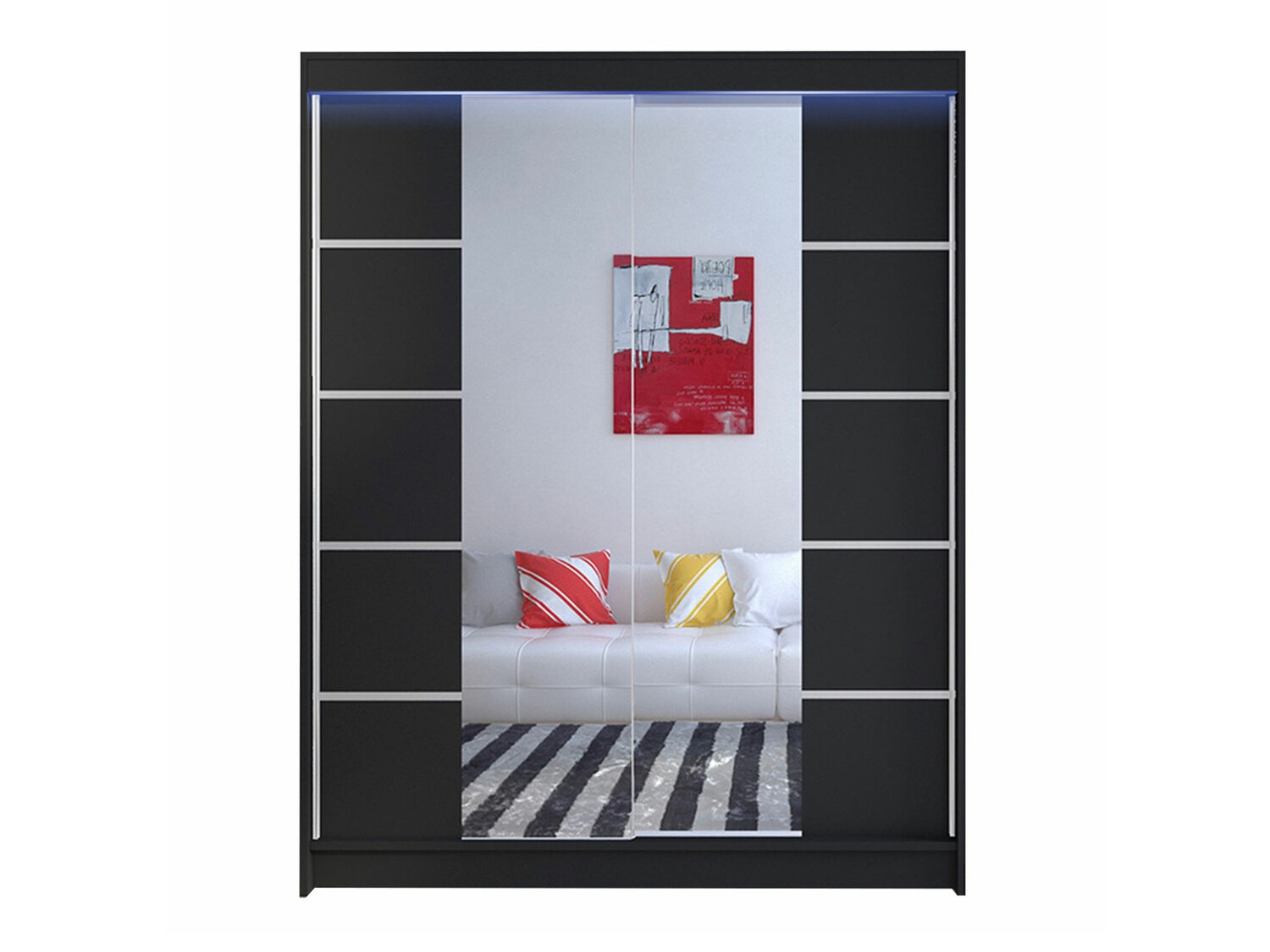 Ντουλάπα Closico Vastor V (Μαύρο)