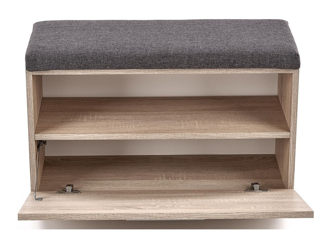 Shoe cabinet Cirveso 117 (Sonoma oak + Grey)