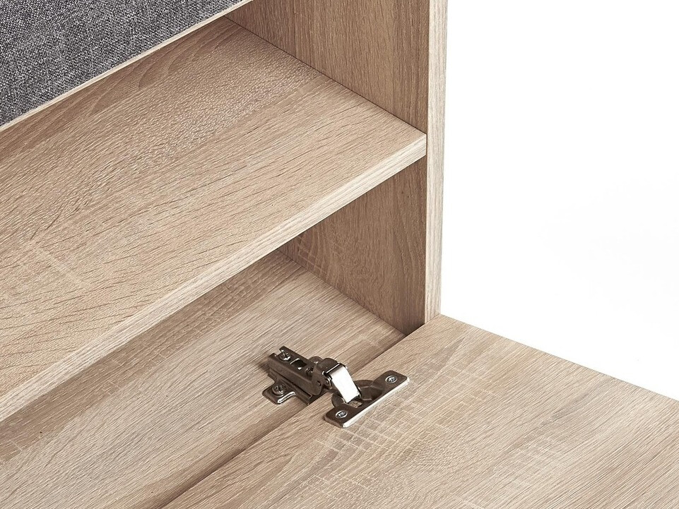 Shoe cabinet Cirveso 117 (Sonoma oak + Grey)