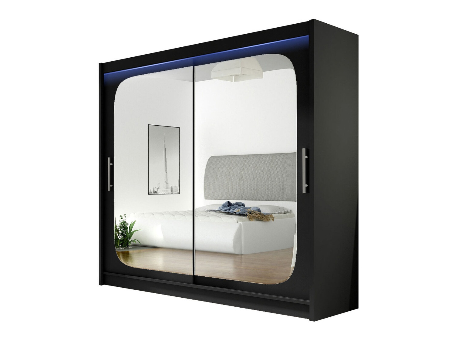 Ντουλάπα Closico Pallor VIII (Μαύρο)