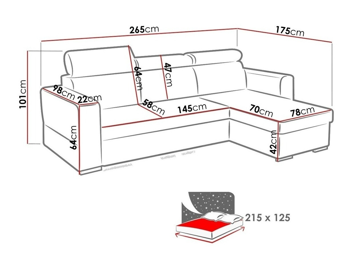 Corner sofa Temple 106