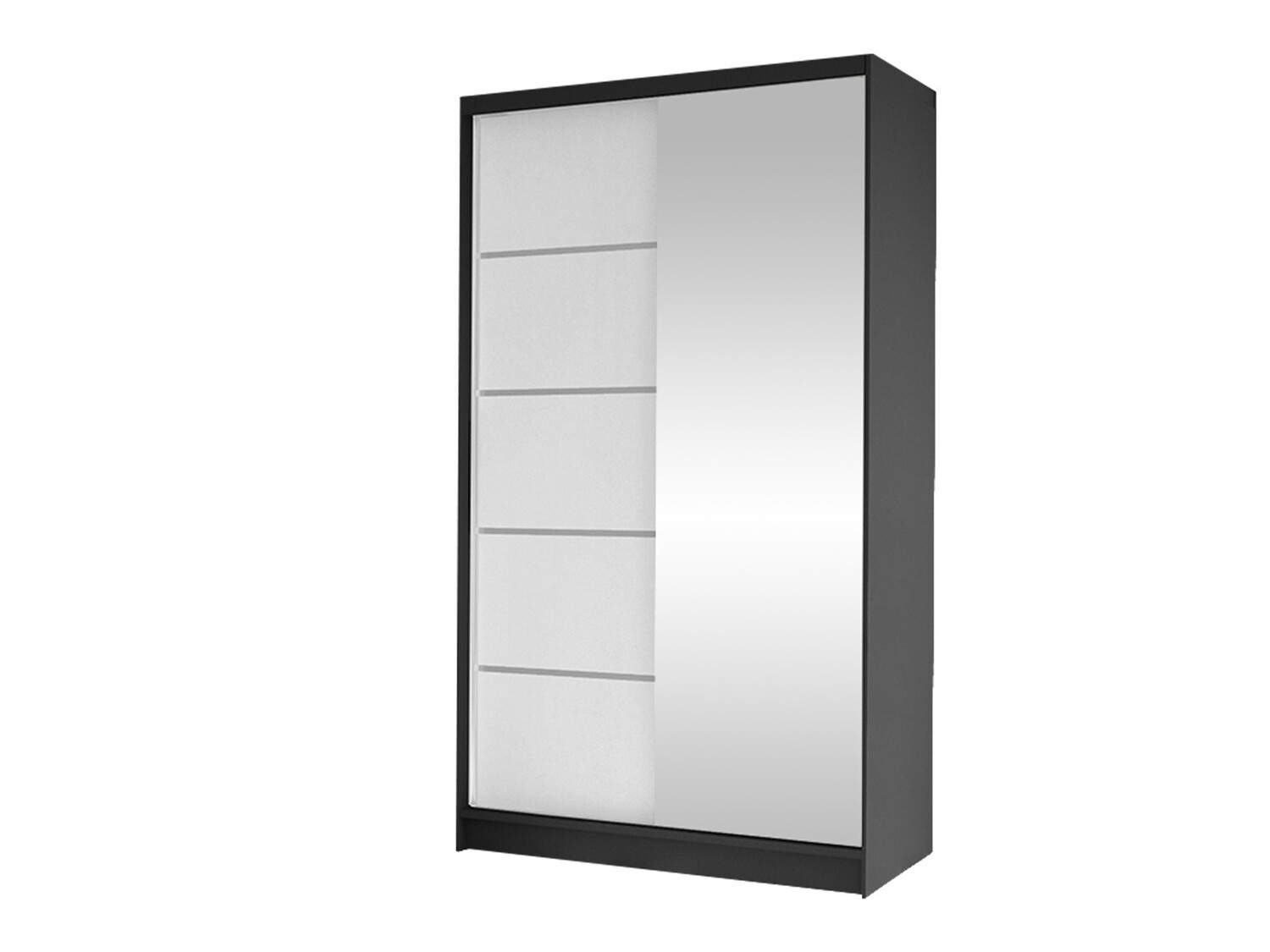 Ντουλάπα Closico Fractor III (Μαύρο + Άσπρο)