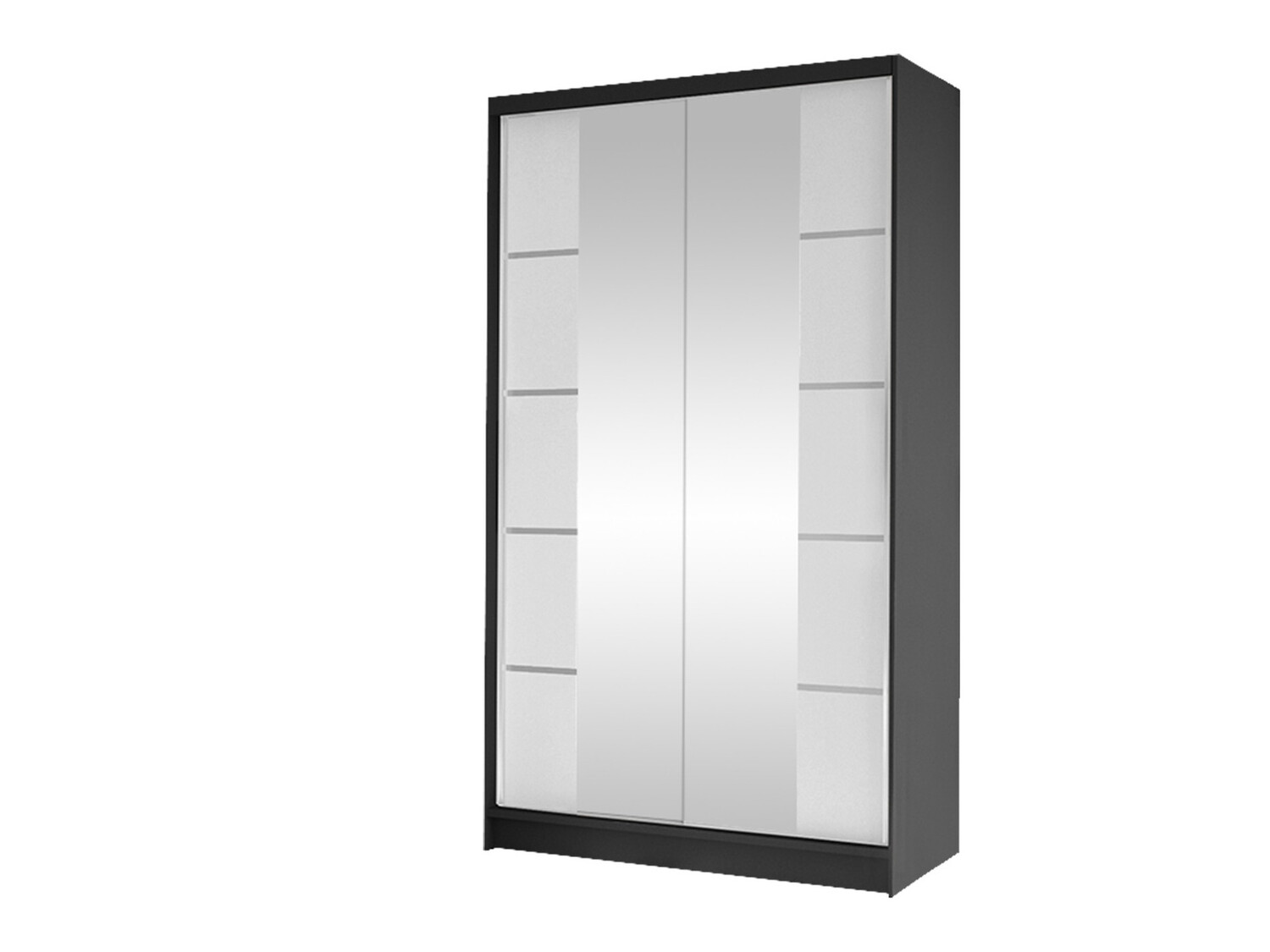Ντουλάπα Closico Fractor V (Μαύρο + Άσπρο)