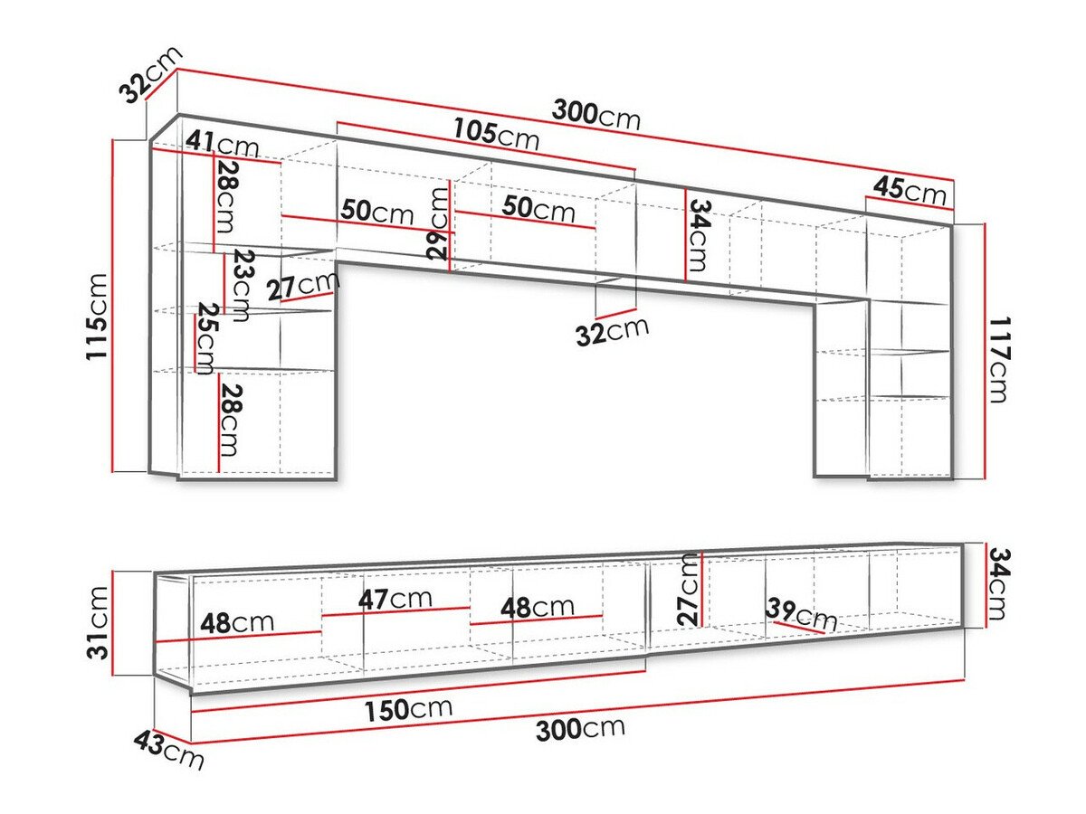 Σετ επίπλων σαλονιού Tivdalu 105 (Μαύρο + Γυαλιστερό μαύρο)