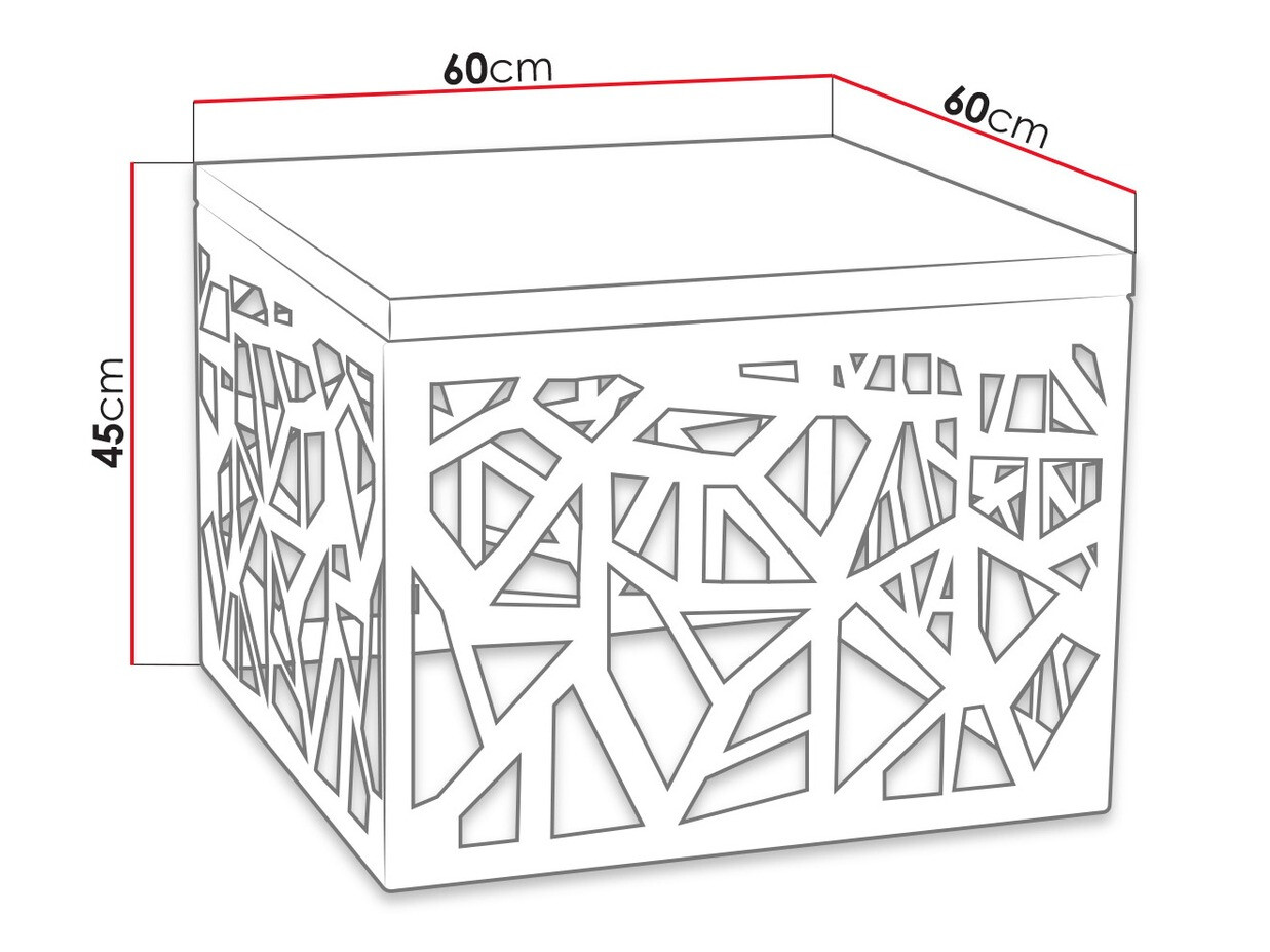 Τραπεζάκι σαλονιού Germantown 102 (Μαύρο ματ + Γυαλιστερό λευκό)
