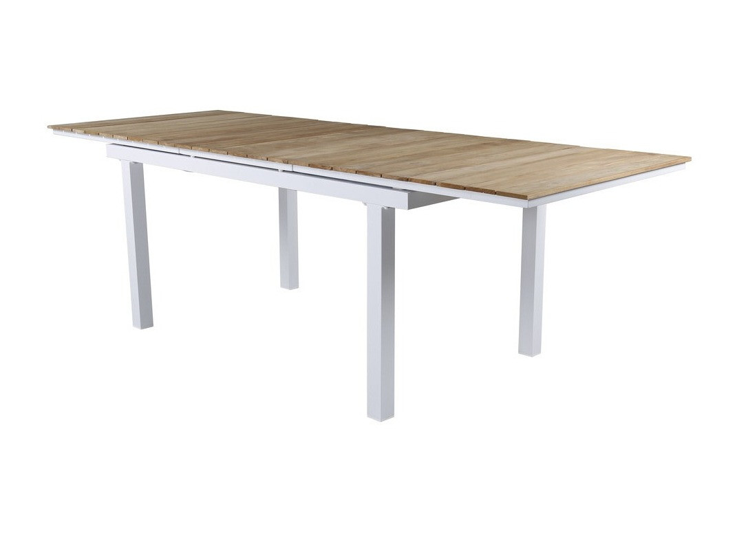 Τραπέζι εξωτερικού χώρου Dallas 2844 (Άσπρο + Καφέ)