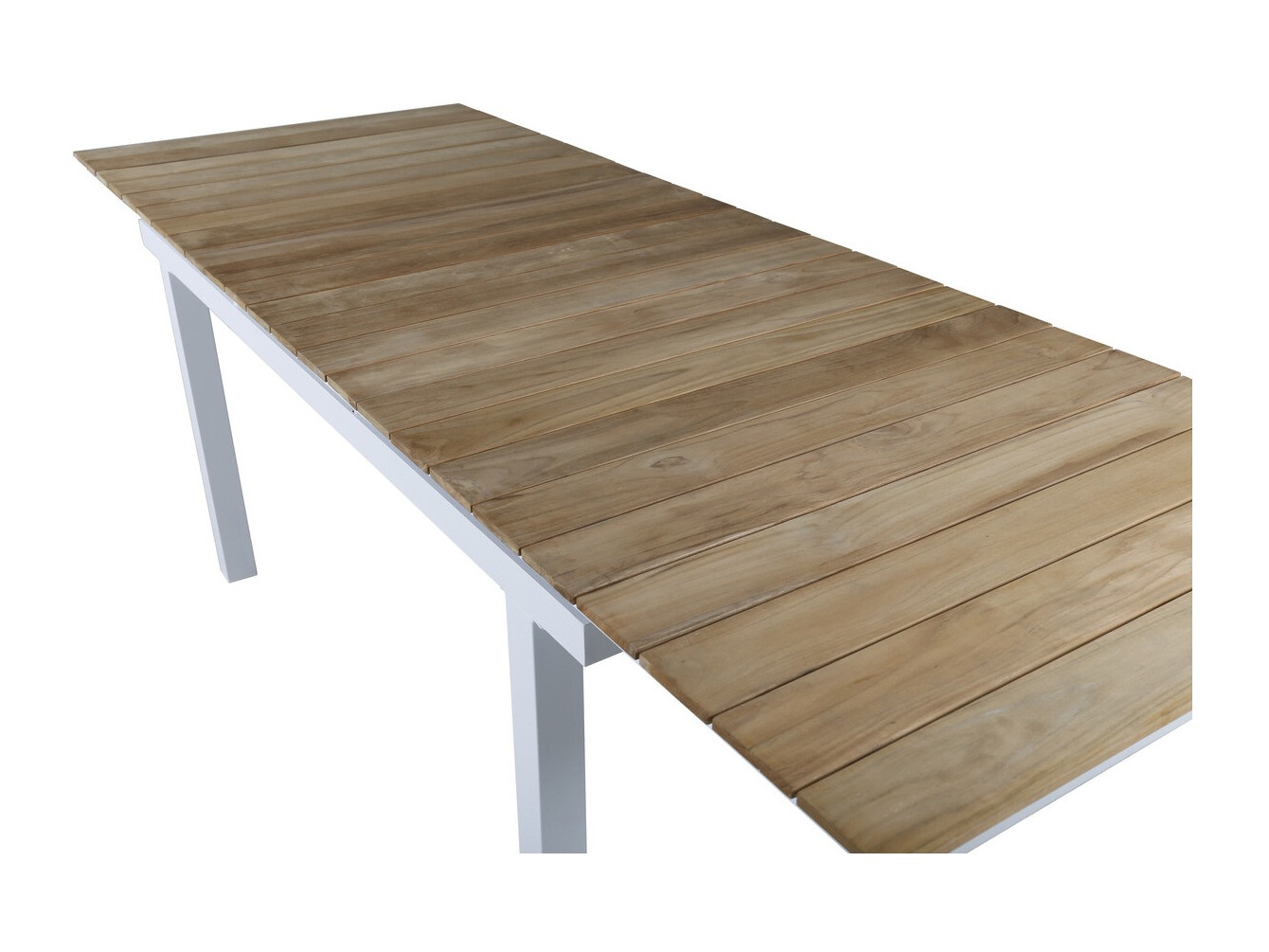 Τραπέζι εξωτερικού χώρου Dallas 2844 (Άσπρο + Καφέ)