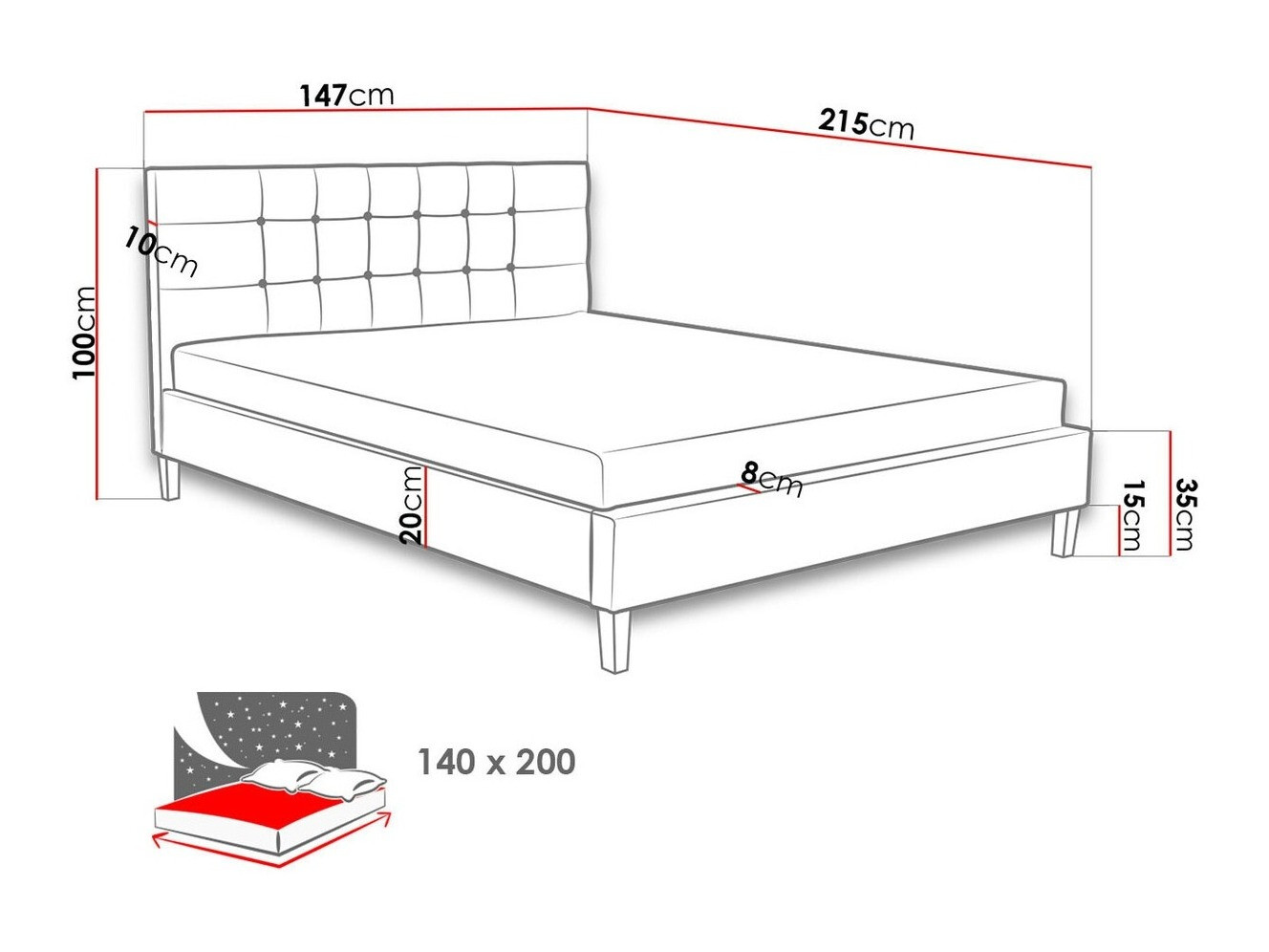 Bed ComfiDream 109 (Sawana 05)