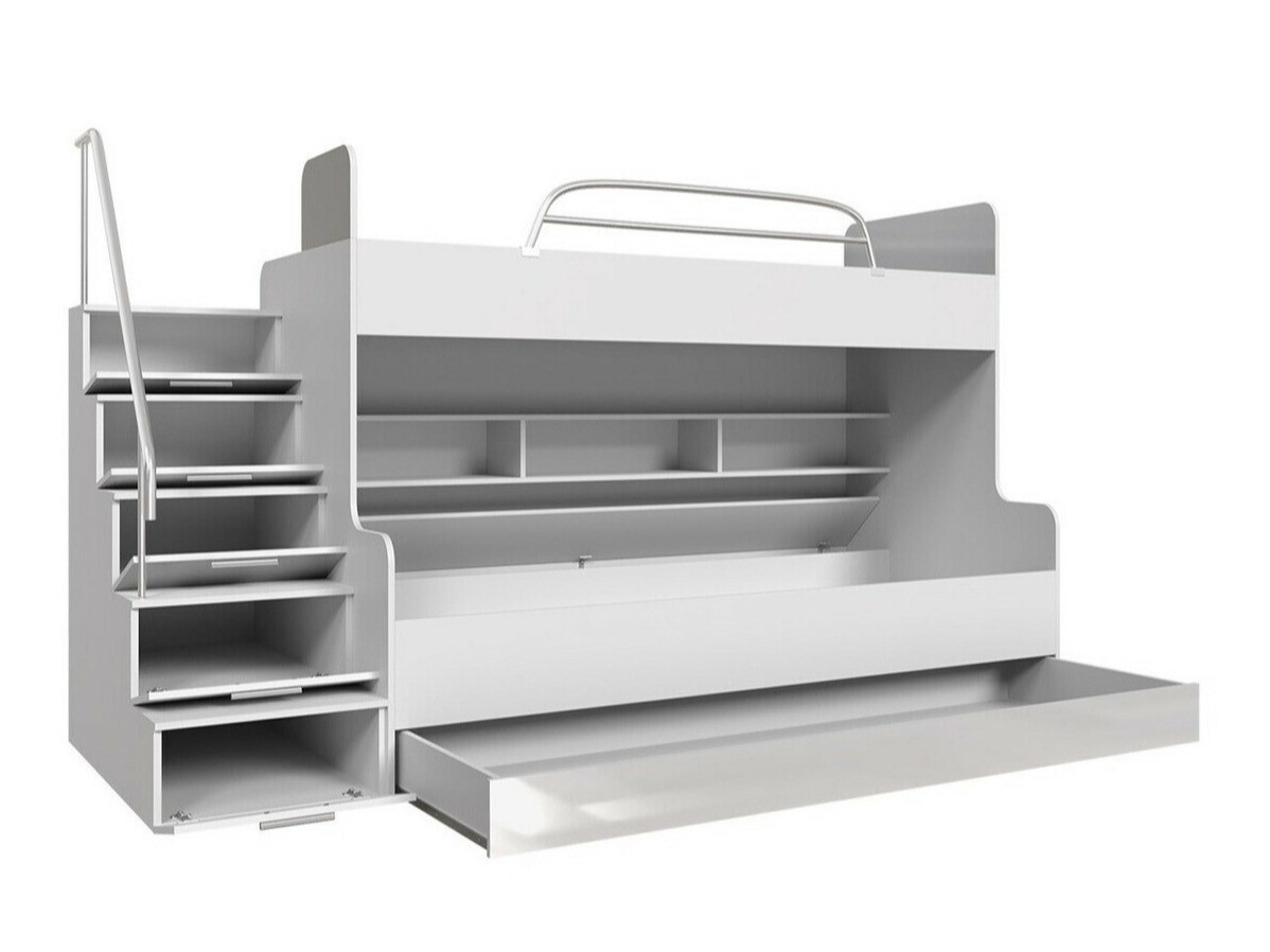 Κουκέτα Campus (Άσπρο + Γυαλιστερό λευκό + Γυαλιστερό Γκρι)