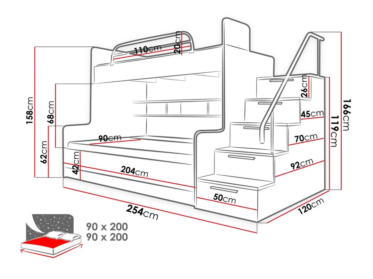 Κουκέτα Campus (Άσπρο + Γυαλιστερό λευκό + Γυαλιστερό Γκρι)