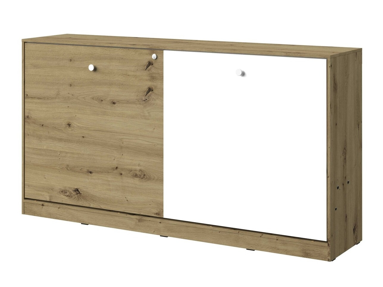 Wall bed Mirelbu 114 (Artisan oak + White)
