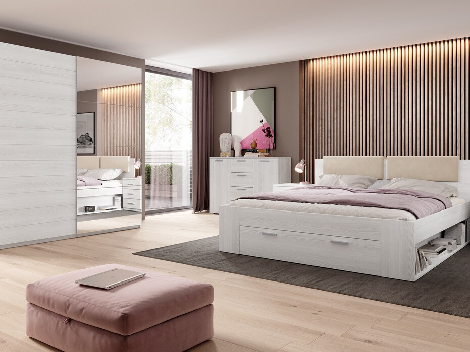 Συρταριέρα Levruvu 108 (Ξεθωριασμένo γκρι)