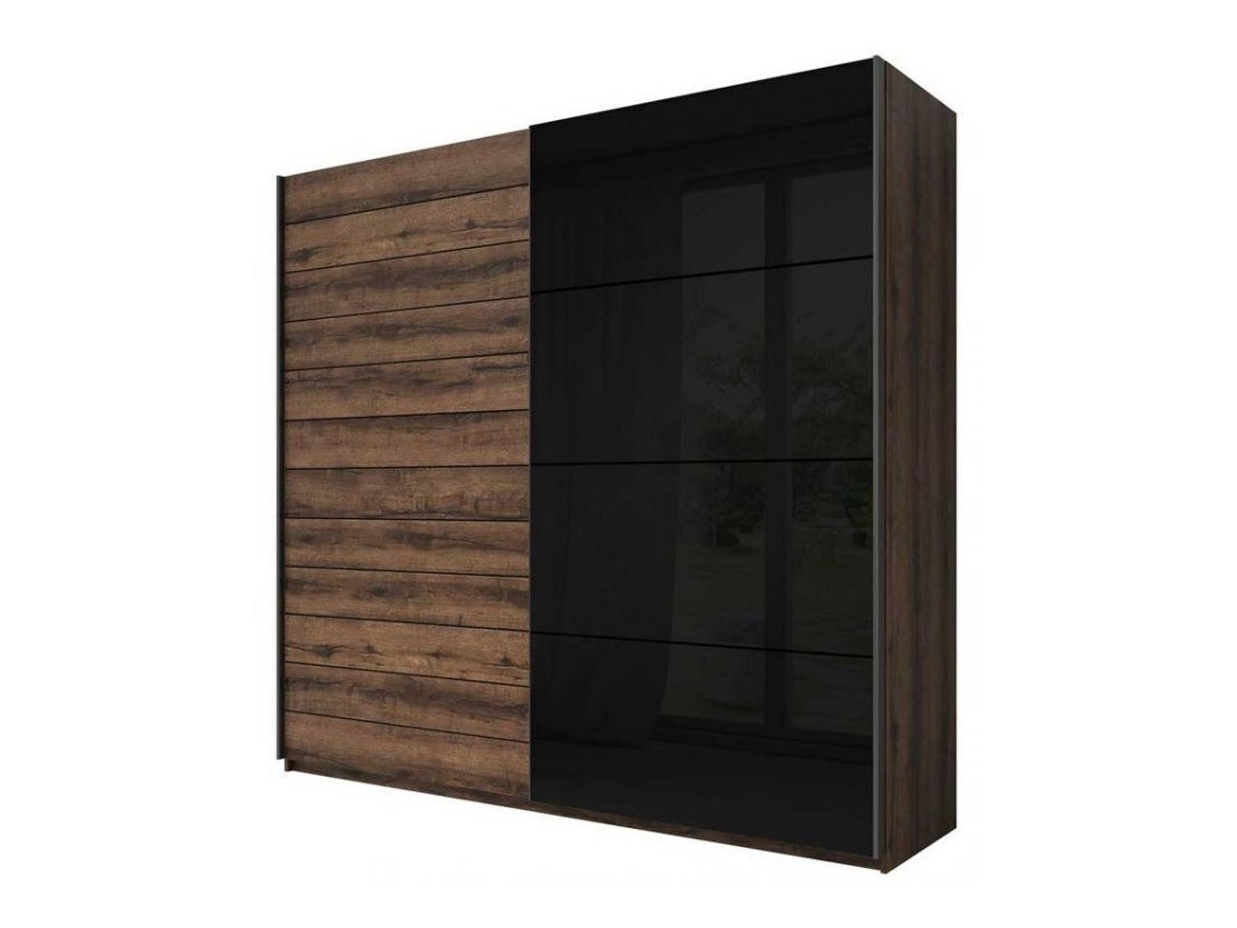 Wardrobe Levruvu 105 (Monastery oak + Black)
