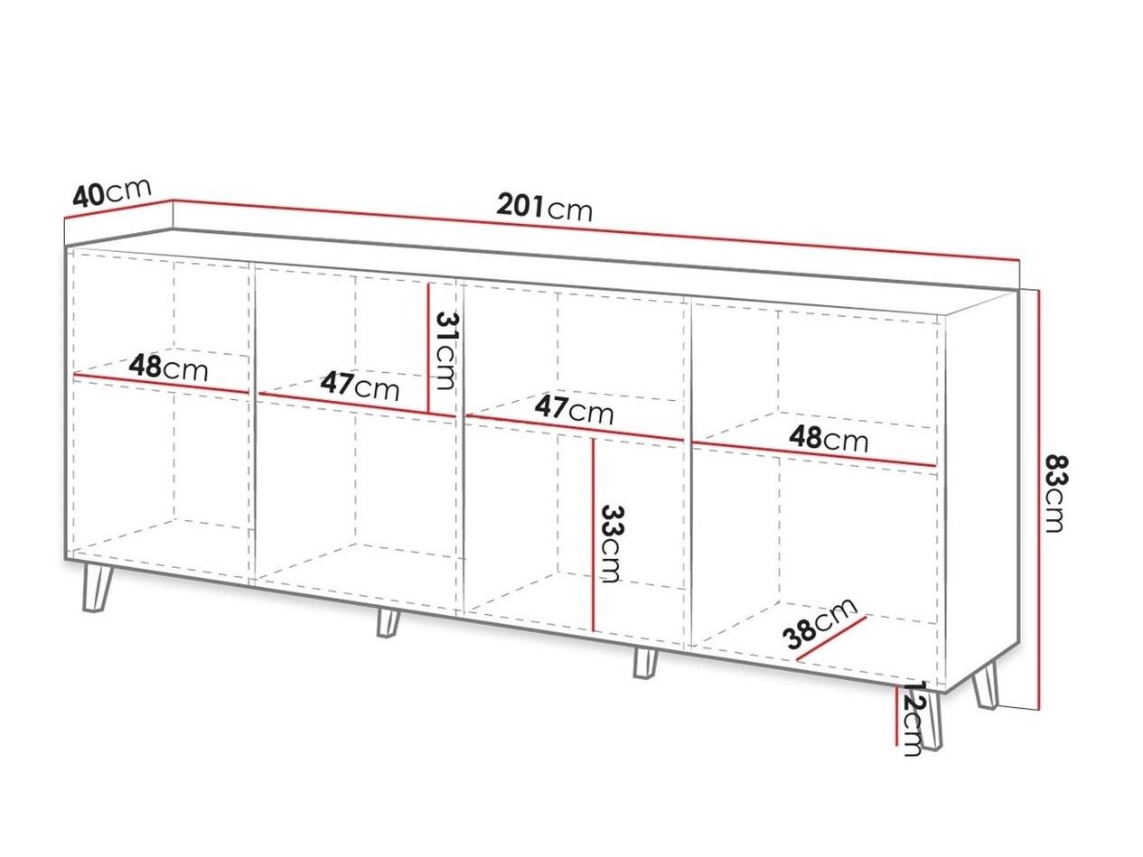 Μπουφέ Dicto (Άσπρο)