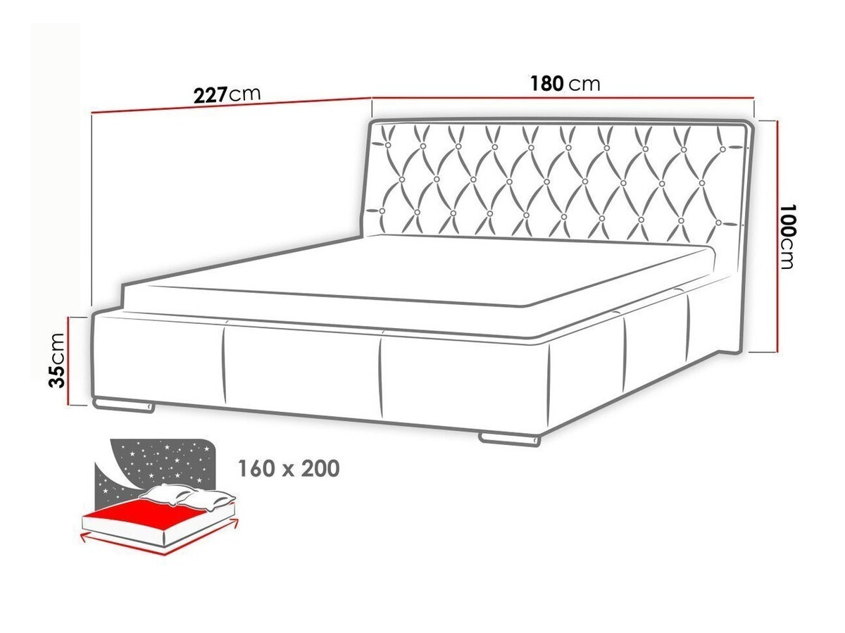Κρεβάτι Templum I (Soft 011)