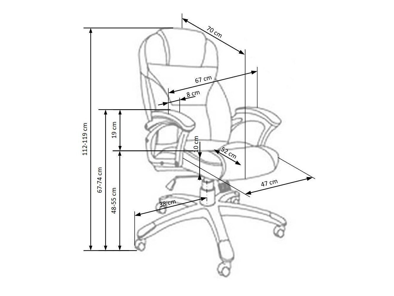 Office chair Houston 189 (Black)