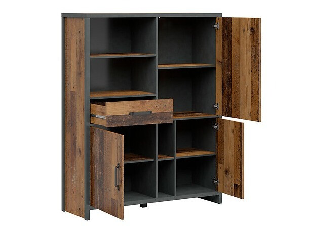 Bookcase Belsera 108 (Brown + Matera grey)