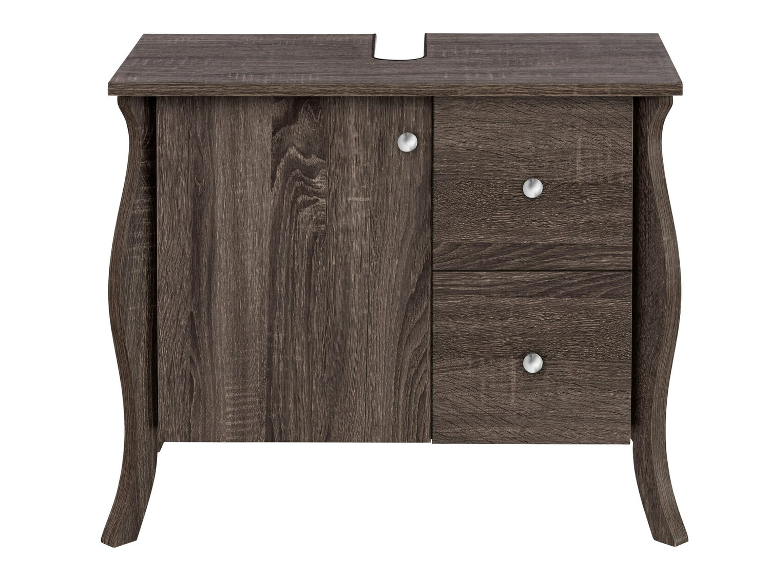 Όρθιο ντουλάπι νιπτήρα μπάνιου Ophtole 101 (Γκρι δρυς)