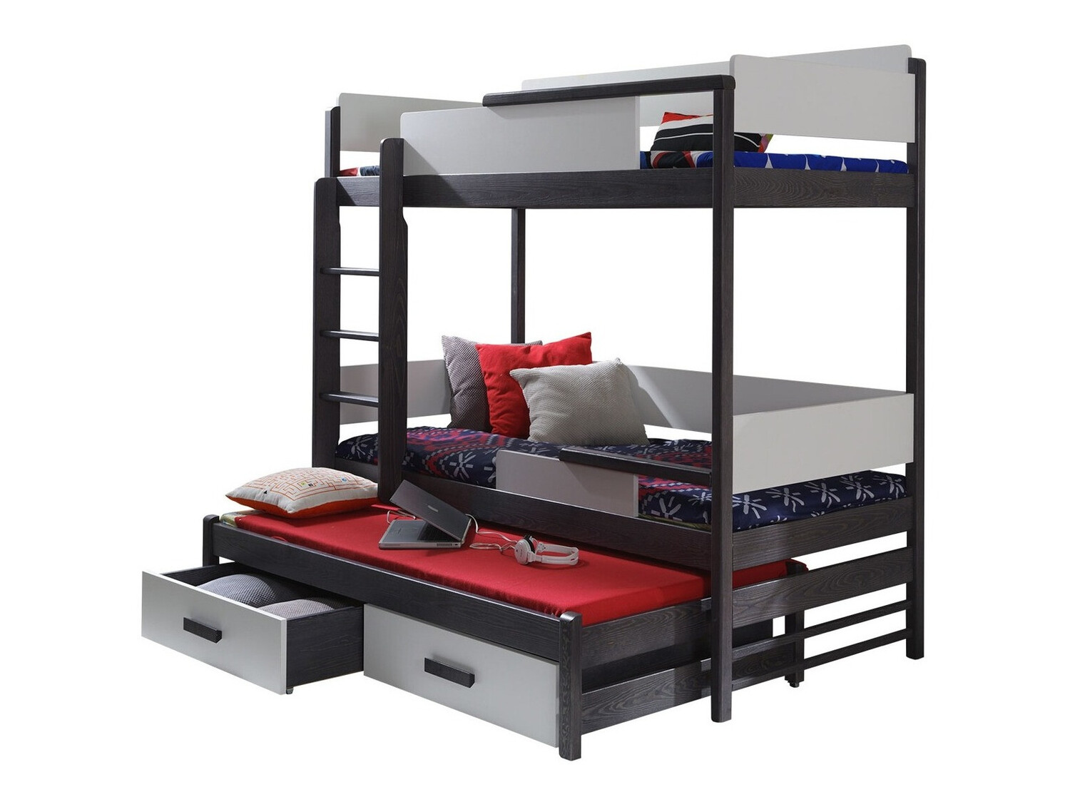 Bunk bed Henderson 114 (Graphite + Grey)