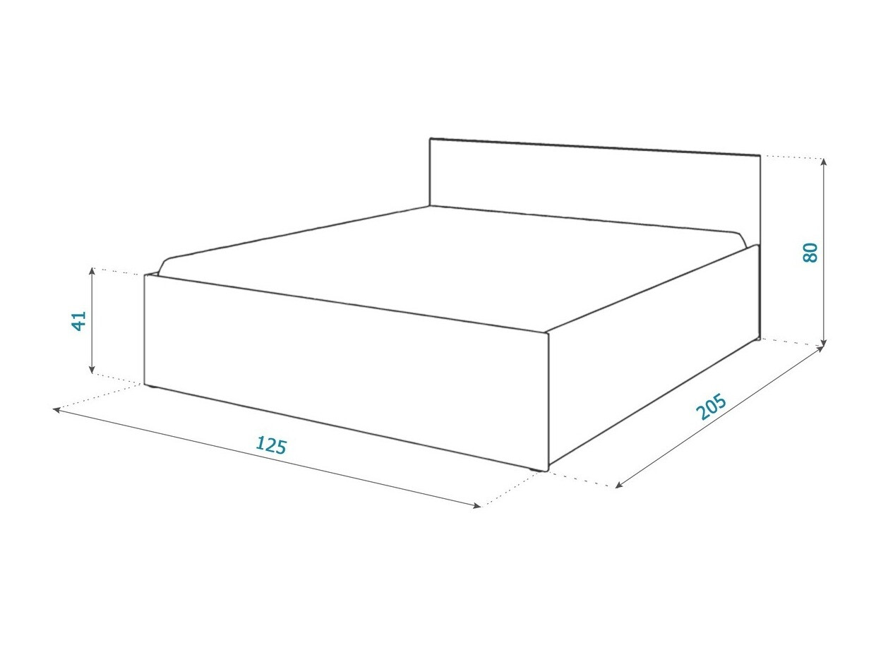 Bed Aurora 157 (White)
