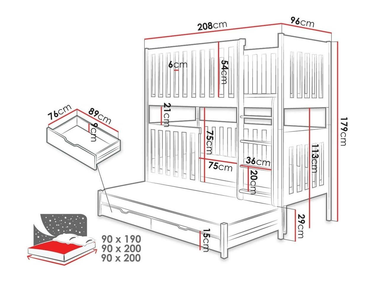 Bunk bed Vista 107