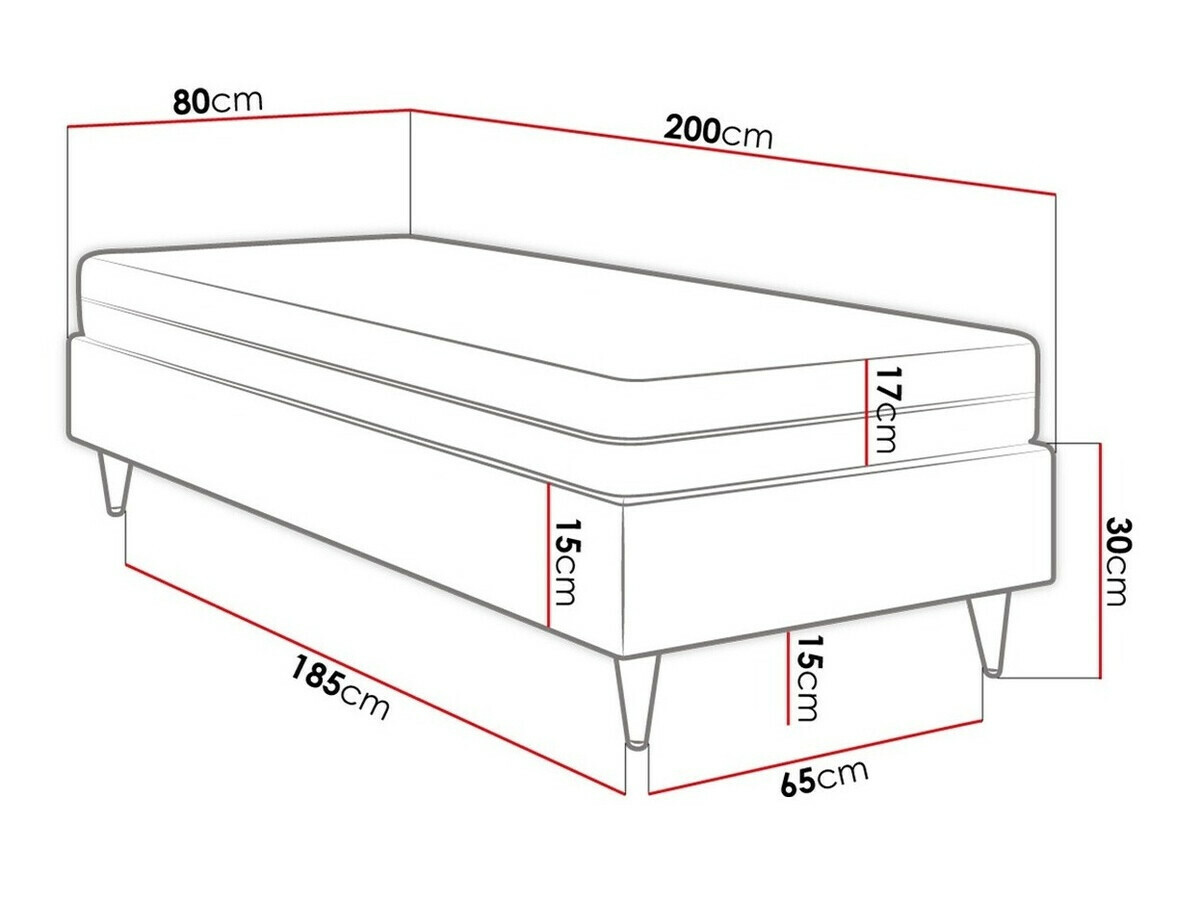 Continental bed Logan 108 (Manila 35)