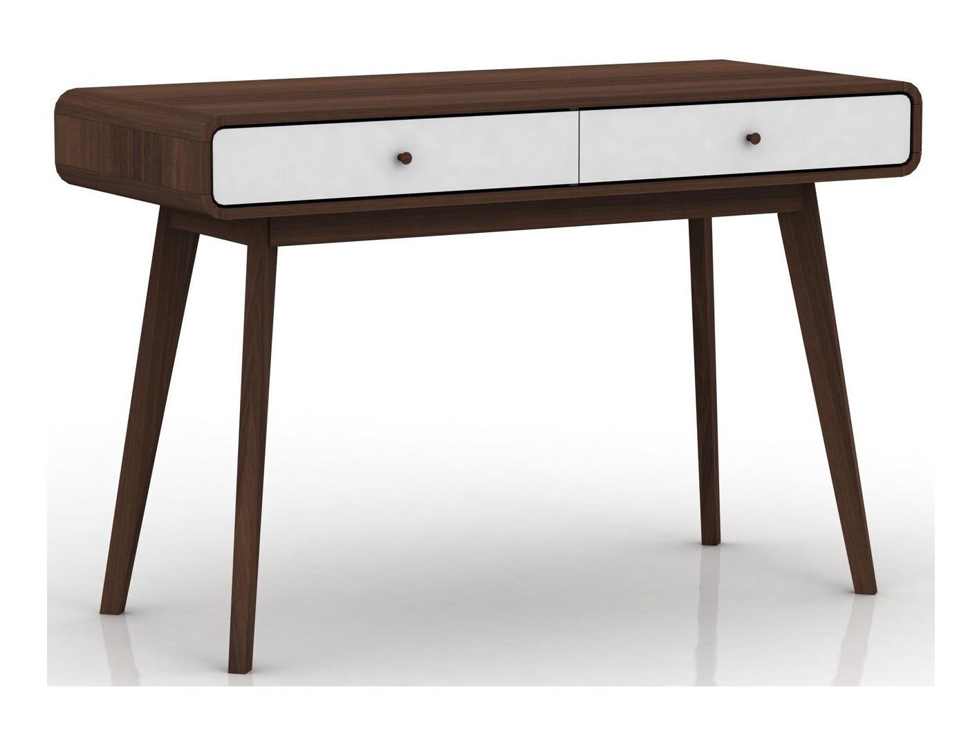 Γραφείο Elbtena 108 (Καρυδί + Άσπρο)