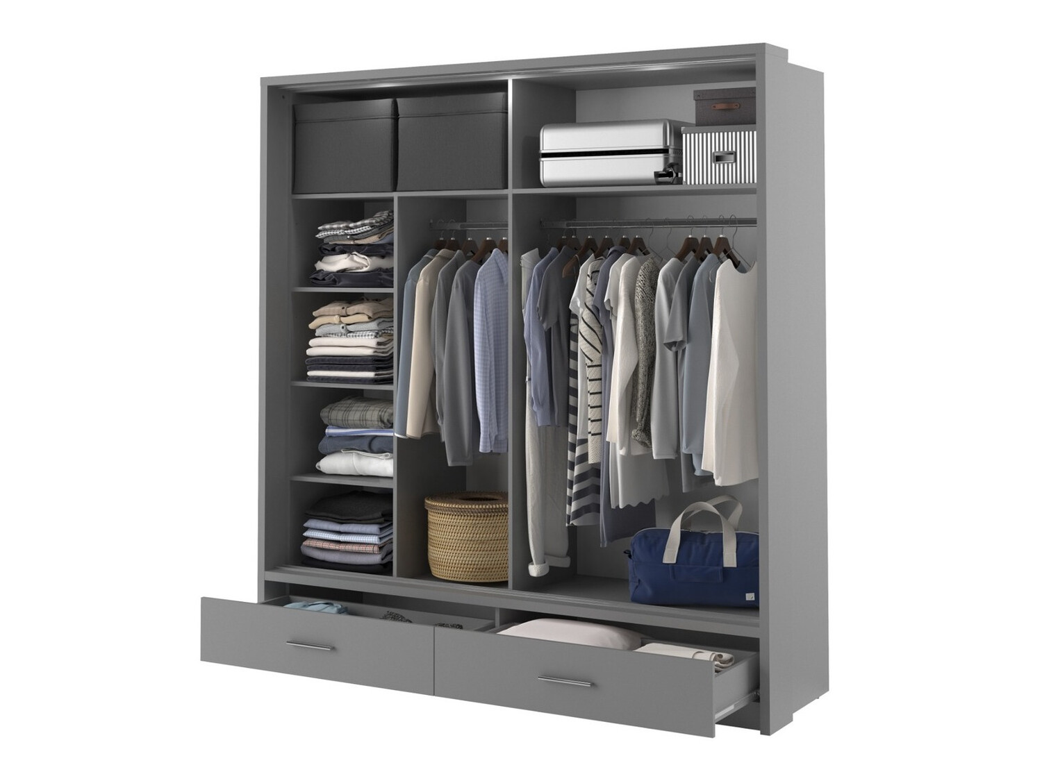 Wardrobe Fresno 104 (Grey)