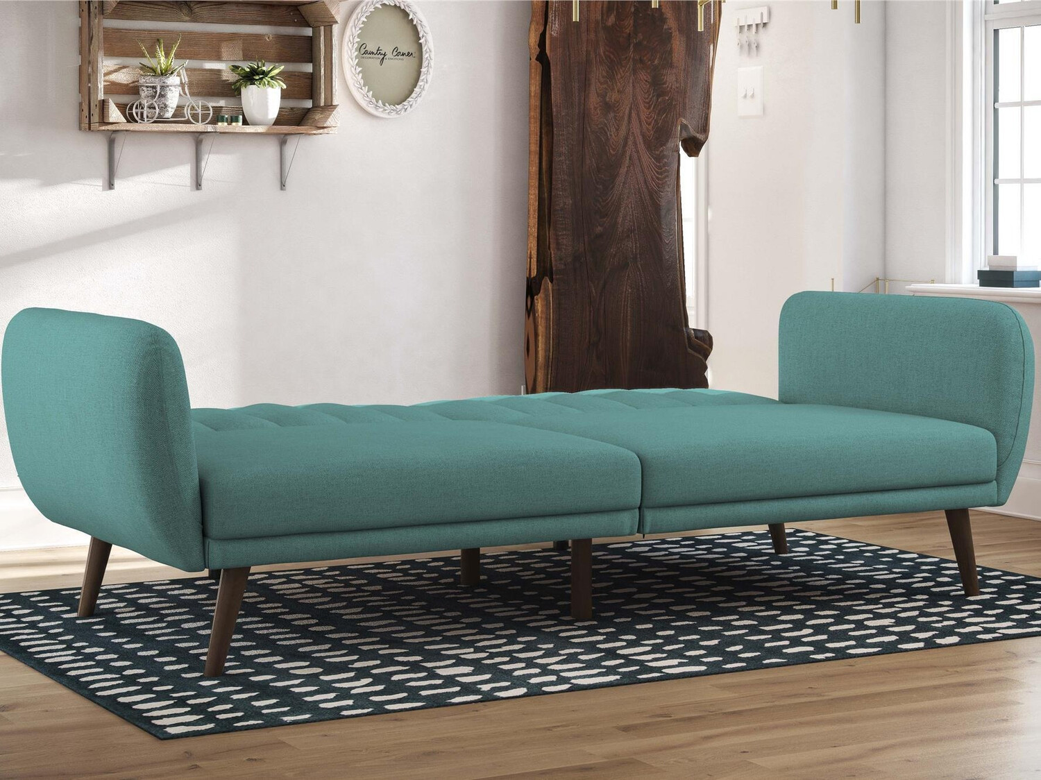 Sofa bed Novogratz 120 (Light blue)