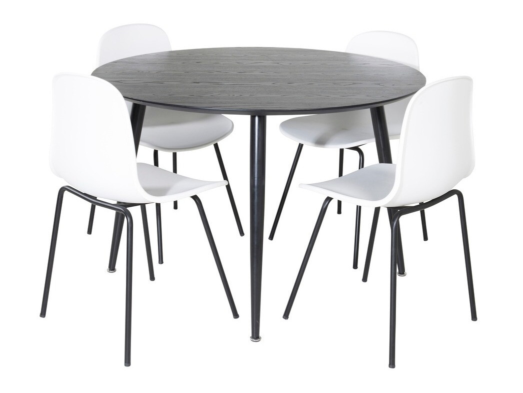 Dining set Dallas 1622 (White + Black)